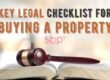 Key legal checklist for buying a property